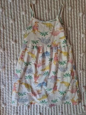 Girls Dinosaur Print Dress-size 5
